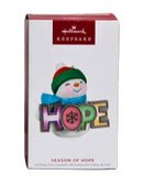 Hallmark Season Of Hope - Snowman Keepsake Ornament 2023 QGO2659