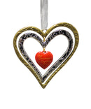 Hallmark Our Christmas Together - Metal Hearts Keepsake Ornament 2023 QGO2889