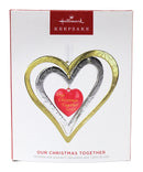 Hallmark Our Christmas Together - Metal Hearts Keepsake Ornament 2023 QGO2889