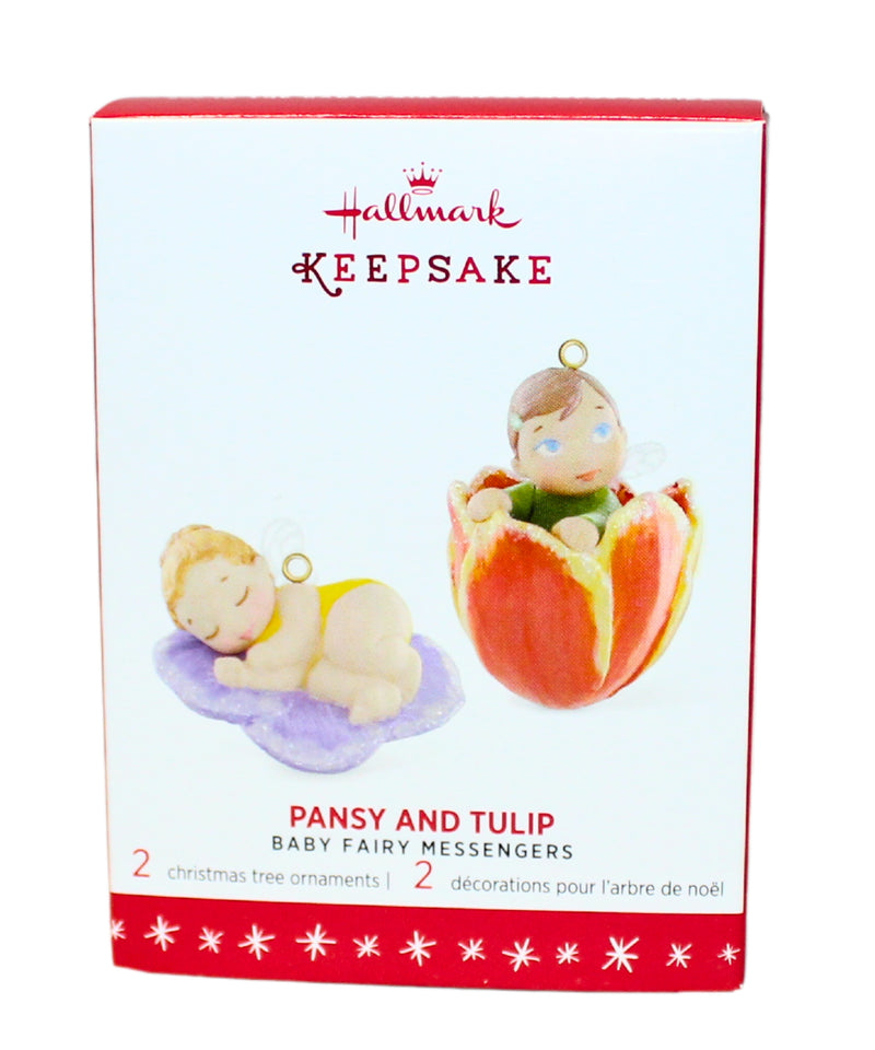 Hallmark Ornament: 2016 Pansy and Tulip | QHG1201 | Baby Fairy Messangers