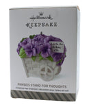 Hallmark Ornament: 2014 Pansies Stand for Thoughts | QHG1236