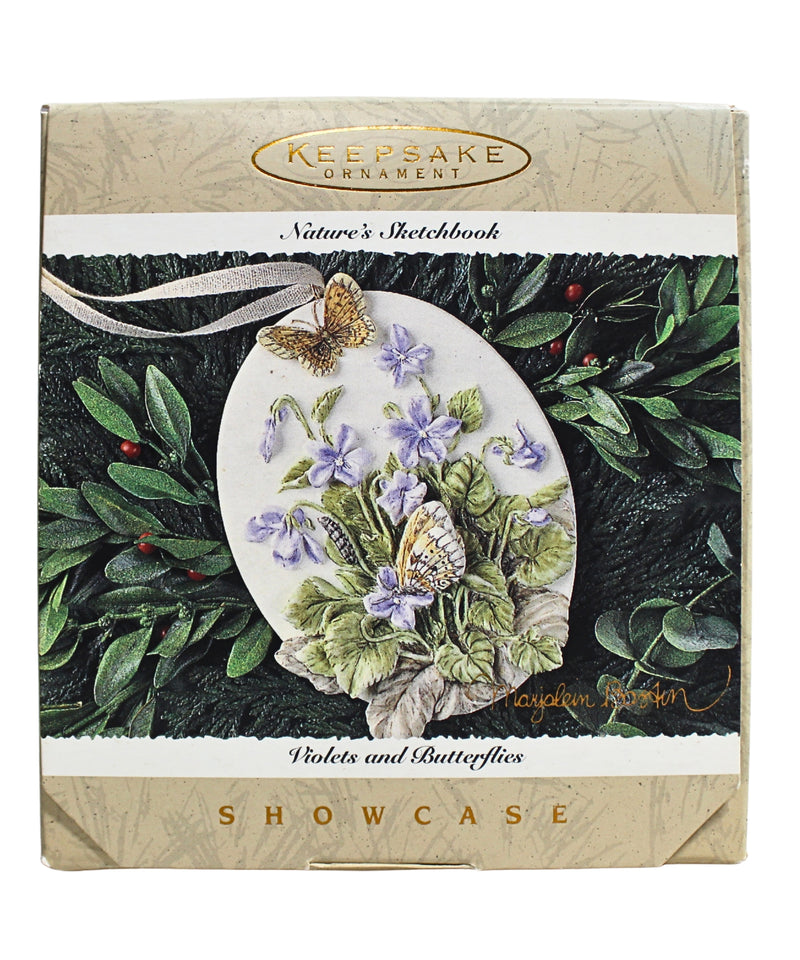 Hallmark Ornament: 1995 Violets and Butterflies | QK1079