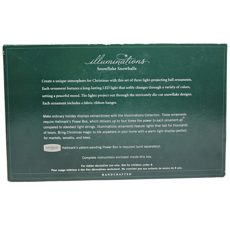 Hallmark Ornament: 2005 Illuminations Snowflake Balls | QLM7975