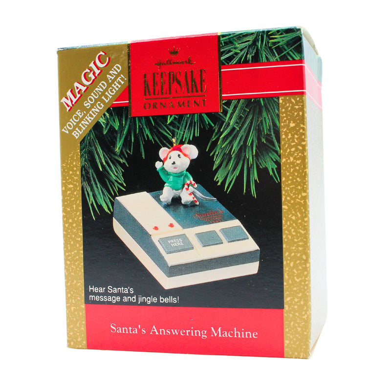 Hallmark Ornament: 1992 Santa's Answering Machine | QLX7241