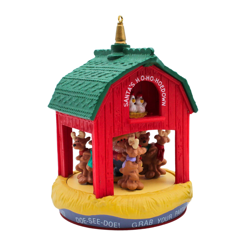 Hallmark Ornament: 1990 Santa's Ho-Ho-Hoedown | QLX7256