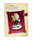 Hallmark Sittin' on Santa's Lap - Santa Keepsake Ornament 2004 QLX7594