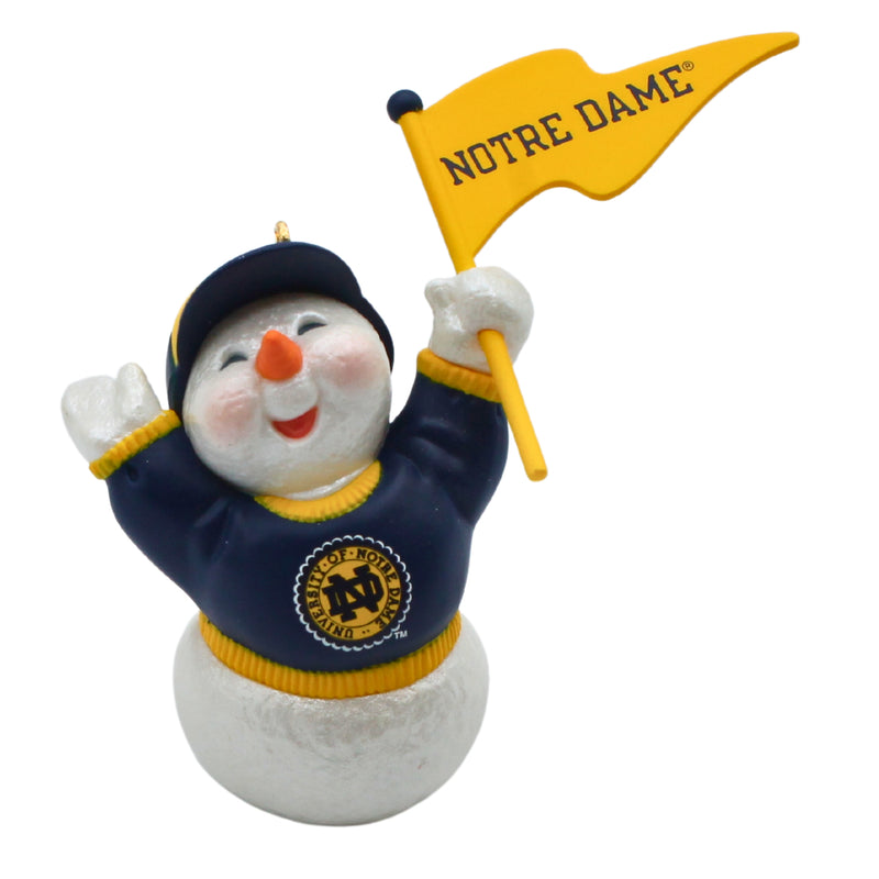 Hallmark Ornament: 1998 Collegiate Collection Notre Dame Snowman | QSR2313