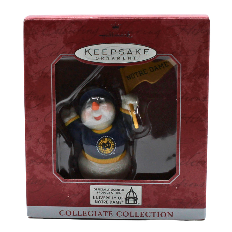 Hallmark Ornament: 1998 Collegiate Collection Notre Dame Snowman | QSR2313