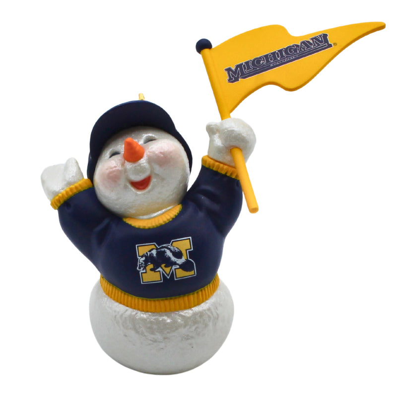 Hallmark Ornament: 1998 Collegiate Collection Michigan Snowman | QSR2323