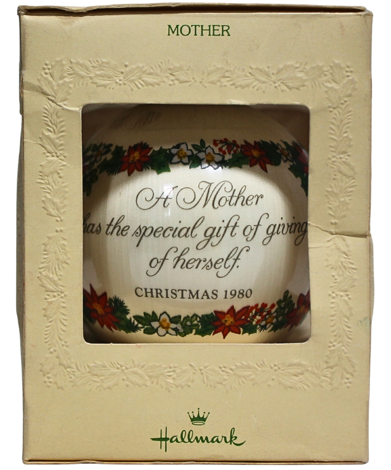 Hallmark Ornament: 1980 Mother | QX2034 | Unbreakable