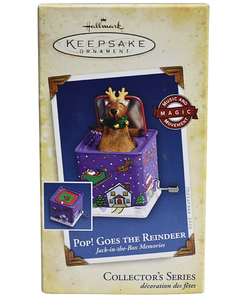 Hallmark Ornament: 2005 Pop! Goes the Reindeer- Jack in the Box