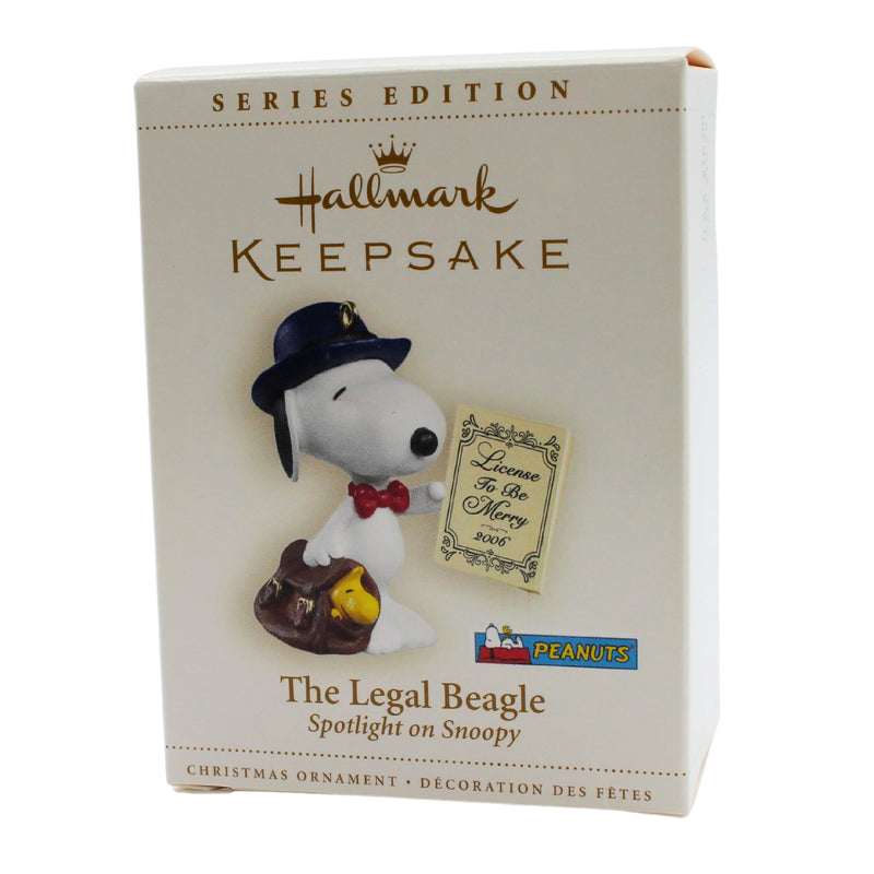 Hallmark Ornament: 2006 The Legal Beagle | QX2316 | Peanuts