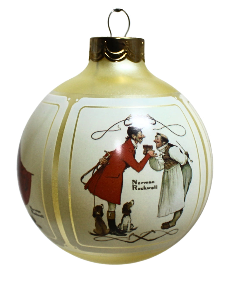Hallmark Ornament: 1987 Norman Rockwell Glass Ornament | QX2827