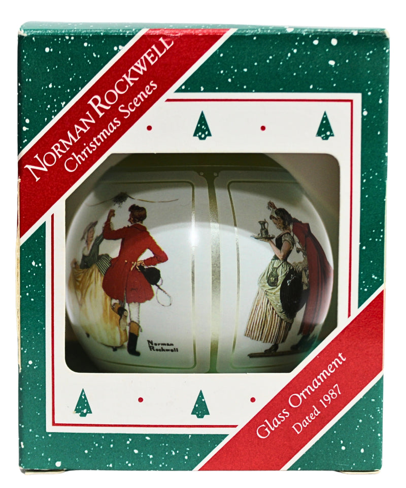 Hallmark Ornament: 1987 Norman Rockwell Glass Ornament | QX2827