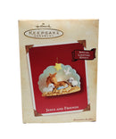 Hallmark Jesus and Friends - Donkey & Sheep Keepsake Ornament 2002 QX2843