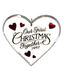 Hallmark Ornament: 1992 Our First Christmas Together  | QX3011