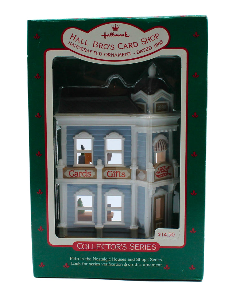 Hallmark Ornament: 1988 Hall Bro's Card Shop | QX4014