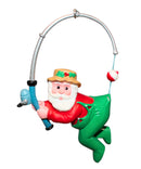 Hallmark Ornament: 1991 Hooked on Santa  | QX4109