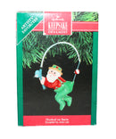 Hallmark Ornament: 1991 Hooked on Santa  | QX4109