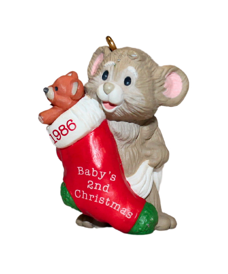 Hallmark Ornament: 1986 Baby's Second Christmas | QX4133