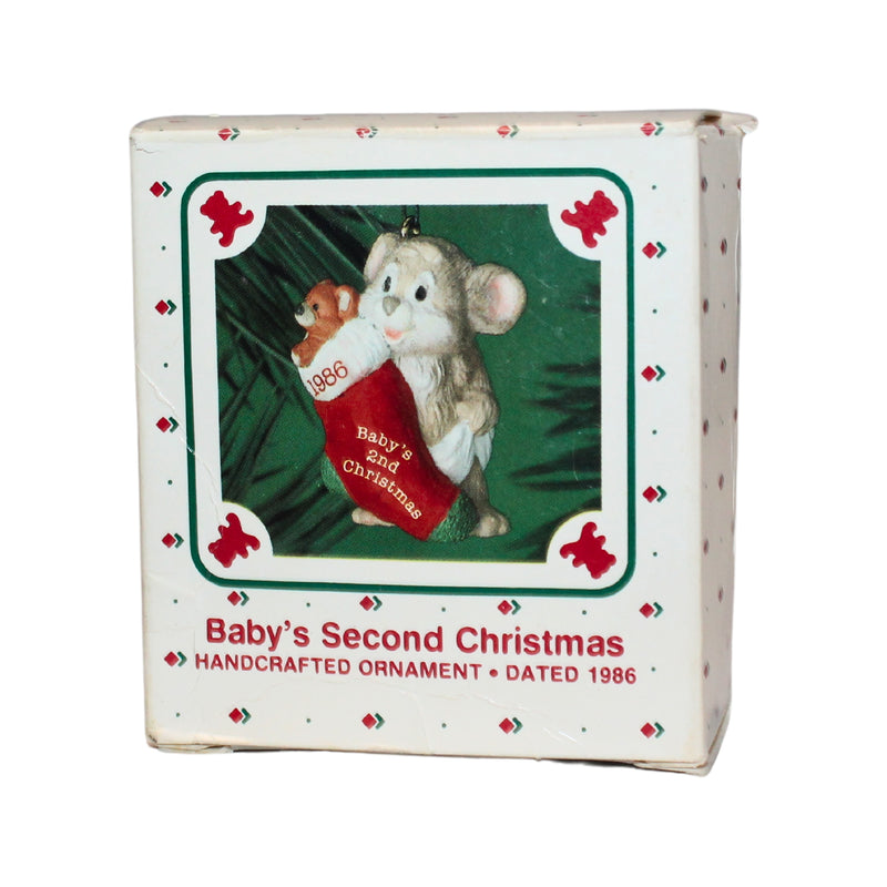 Hallmark Ornament: 1986 Baby's Second Christmas | QX4133