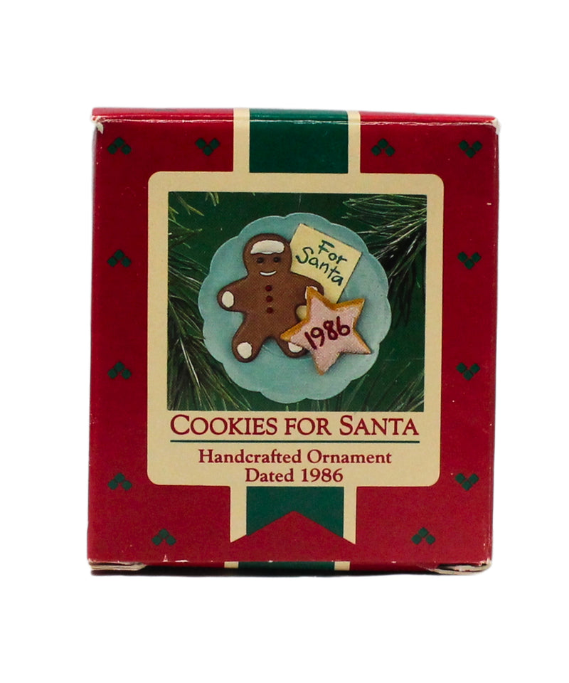 Hallmark Ornament: 1986 Cookies For Santa  | QX4146