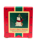 Hallmark Ornament: 1986 Puppy's Best Friend  | QX4203
