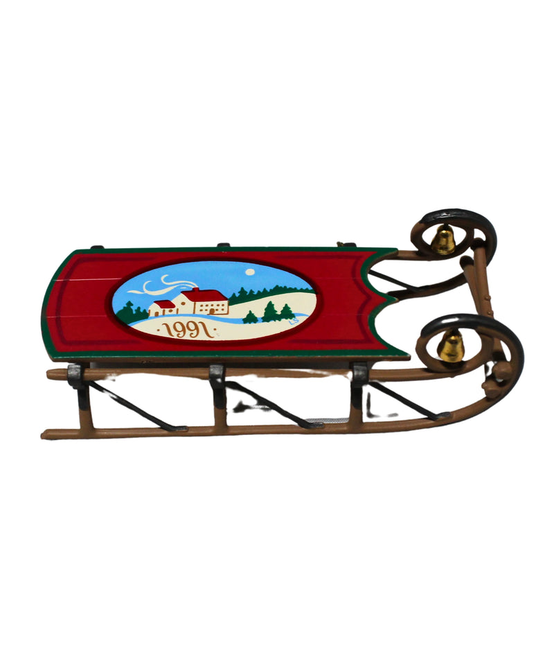 Hallmark Ornament: 1991 Old Fashioned Sled | QX4317