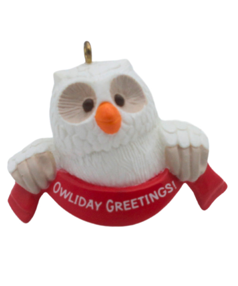 Hallmark Ornament: 1989 Owliday Greetings | QX4365