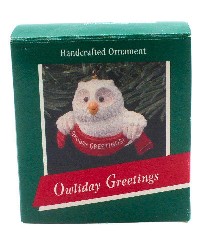 Hallmark Ornament: 1989 Owliday Greetings | QX4365