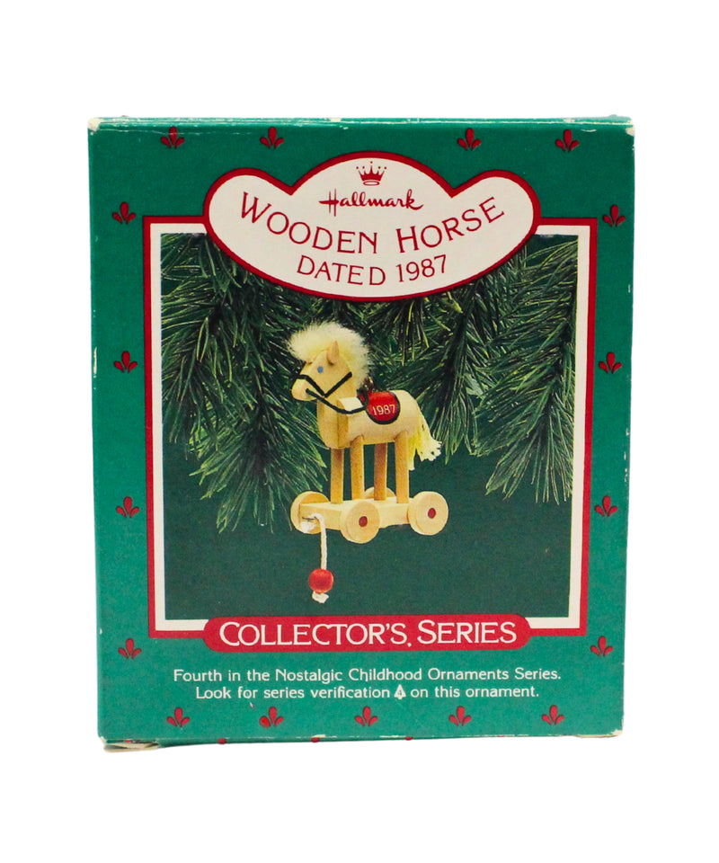 Hallmark Ornament: 1987 Wooden Horse  | QX4417