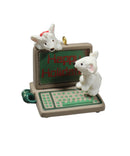 Hallmark Happy Holidata - Computer Mice Keepsake Ornament 1987 QX4717