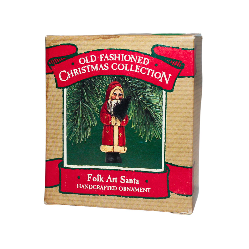 Hallmark Ornament: 1987 Folk Art Santa | QX4749