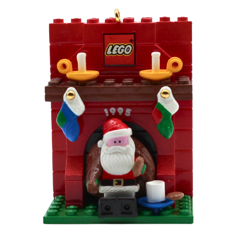 Hallmark Ornament: 1995 LEGO Fireplace With Santa | QX4769