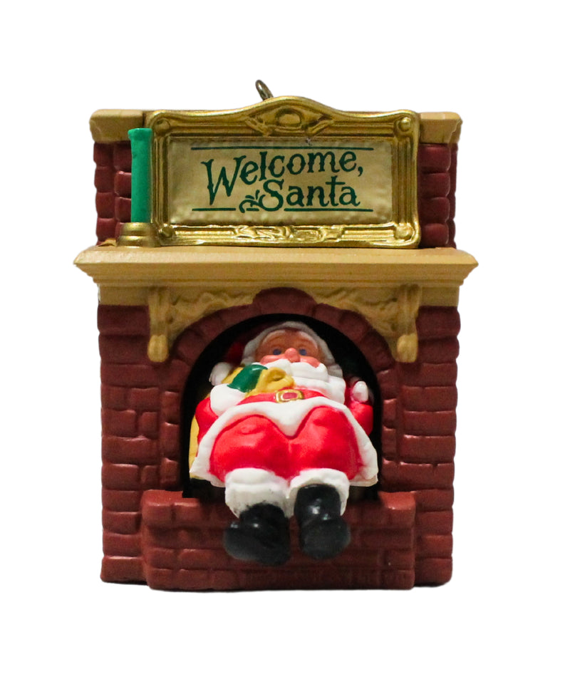 Hallmark Ornament: 1990 Welcome, Santa | QX4773