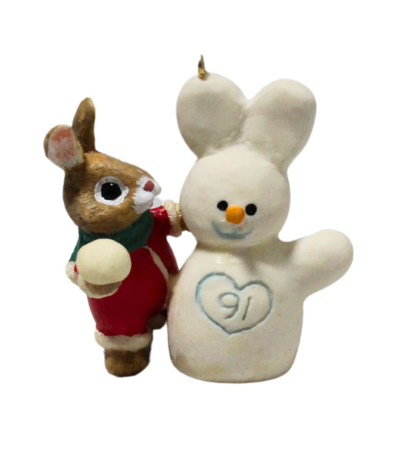 Hallmark Ornament: 1991 Snow Twins  | QX4979