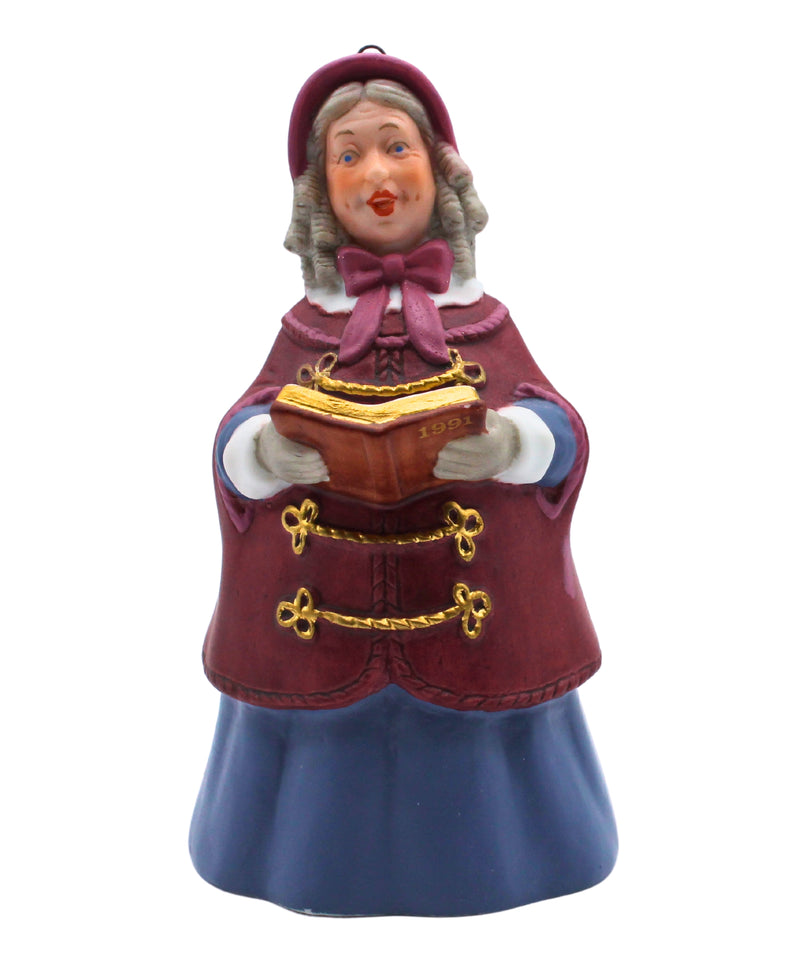 Hallmark Ornament: 1991 Dickens Caroler Bell "Mrs. Beaumont" | QX5039