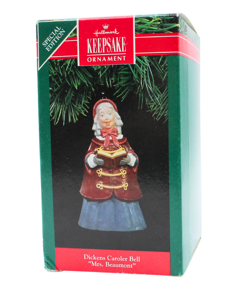 Hallmark Ornament: 1991 Dickens Caroler Bell "Mrs. Beaumont" | QX5039