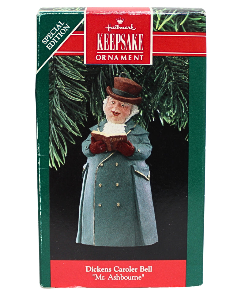 Hallmark Ornament: 1990 Dickens Caroler Bell "Mr. Ashbourne" | QX5056