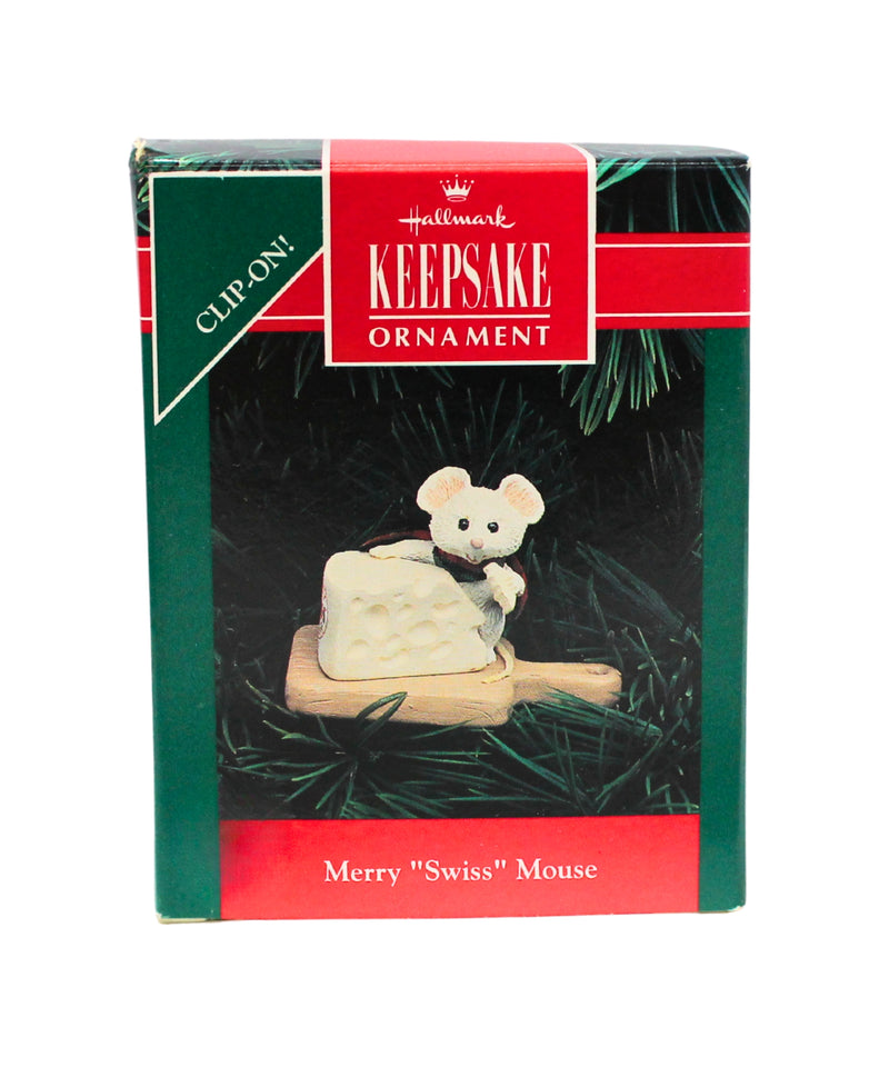 Hallmark Ornament: 1992 Merry "Swiss" Mouse  | QX5114
