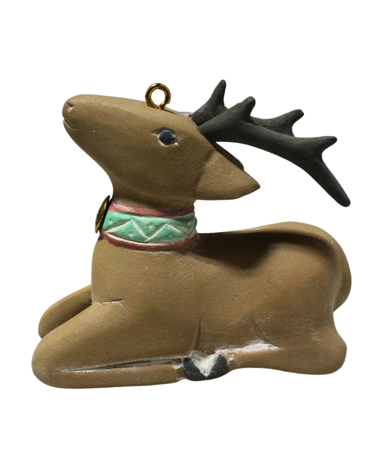 Hallmark Ornament: 1991 Folk Art Reindeer  | QX5359