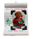 Hallmark Ornament: 1993 To My Grandma | QX5555