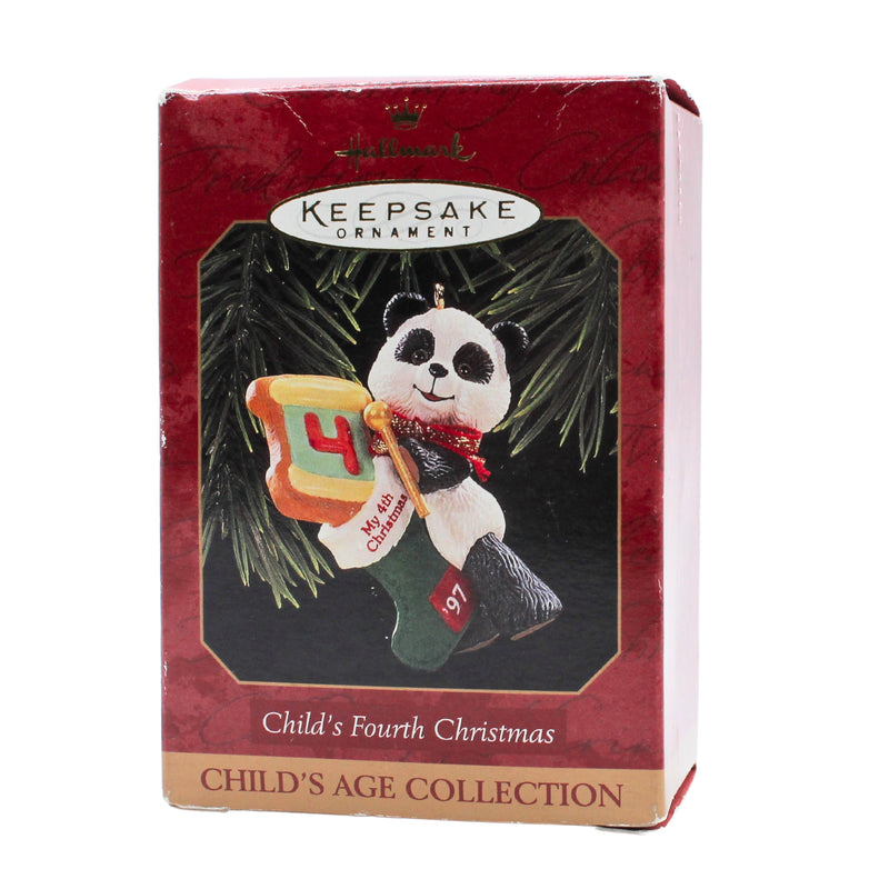 Hallmark Ornament: 1997 Child's Fourth Christmas | QX6512 | Panda