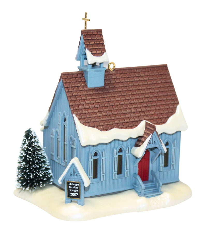 Hallmark Ornament: 2007 Chapel in the Woods | QX7029 | Candlelight Services