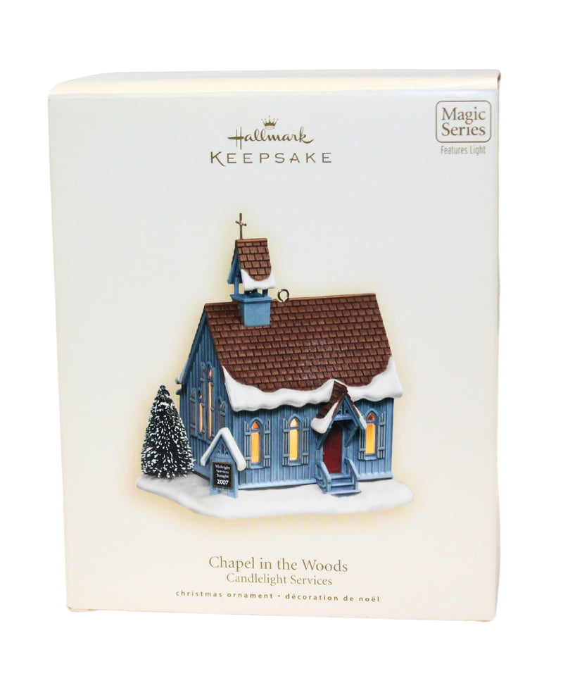 Hallmark Ornament: 2007 Chapel in the Woods | QX7029 | Candlelight Services