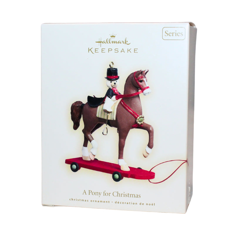 Hallmark Ornament: 2008 A Pony for Christmas | QX7104