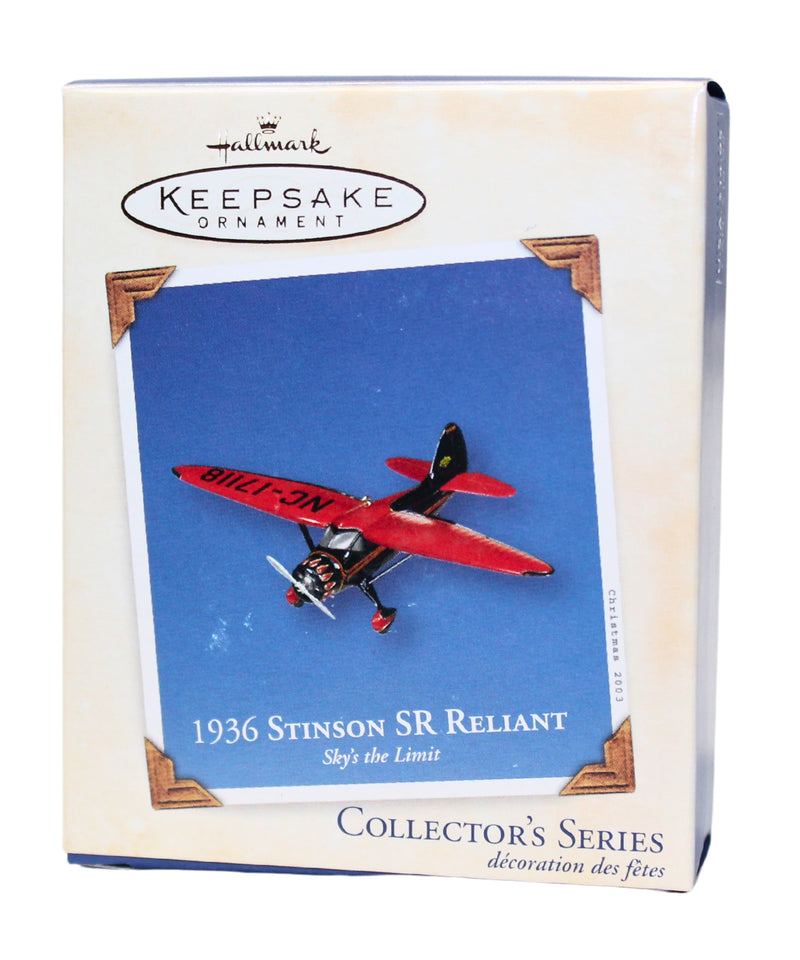 Hallmark Ornament: 2003 Stinson SR Reliant 1936 | QX8147