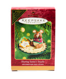 Hallmark Ornament: 2001 Sharing Santa's Snacks | QX8212-C | Clip-on