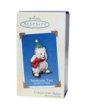 Hallmark Ornament: 2003 Snowshoe Taxi | QX8227 | Snowball and Tuxedo