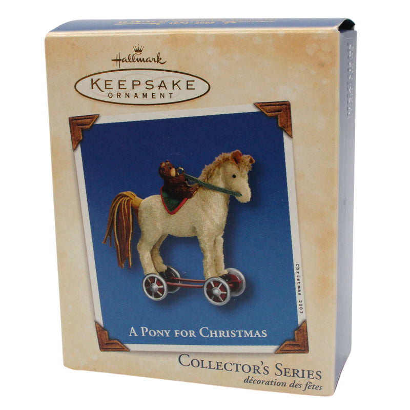 Hallmark Ornament: 2003 A Pony for Christmas | QX8229